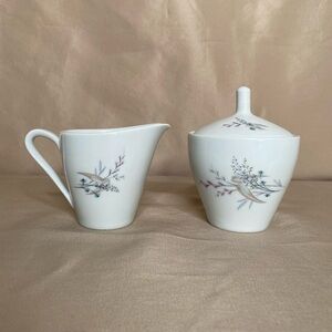 Vintage Hutschenreuther Creamer & Sugar Bowl